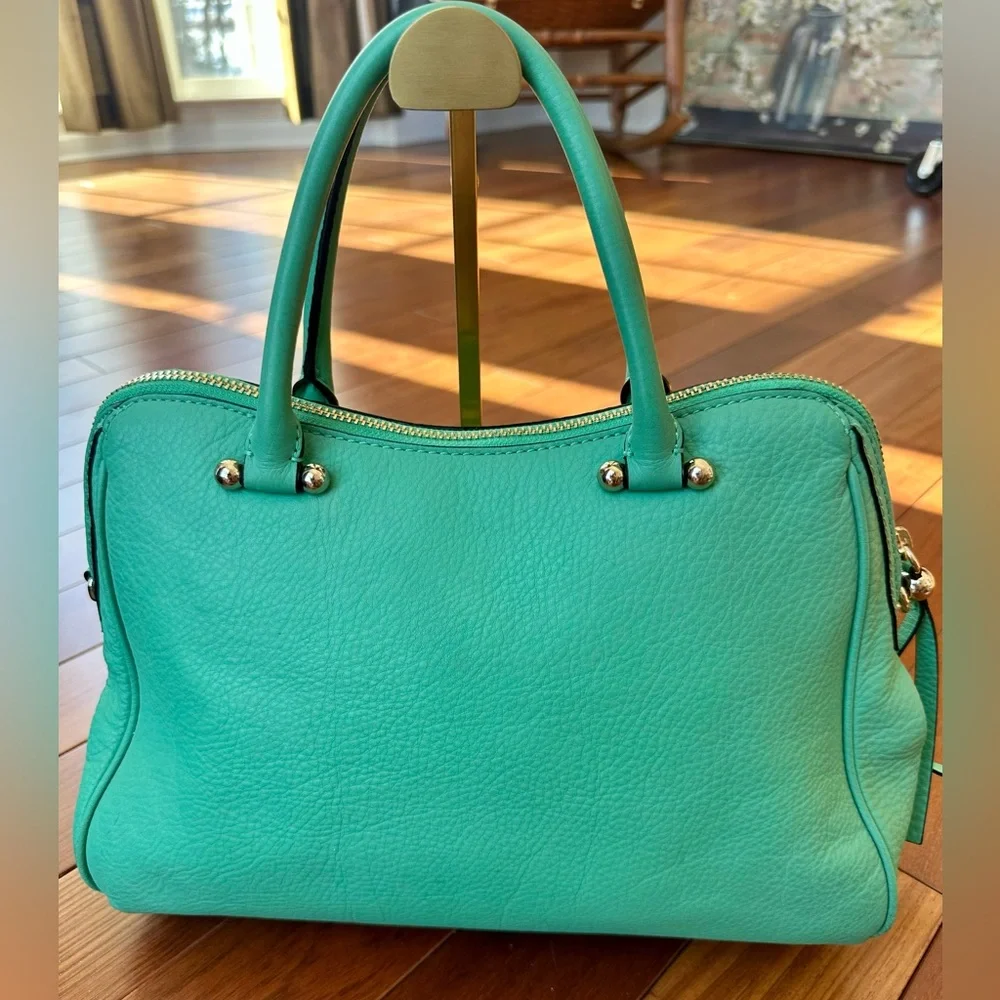 Kate Spade New York Charles Street Audrey Super Soft Pebbled Leather Satchel.